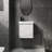 20" Wall-Mounted Bathroom Vanity with Ceramic Sink