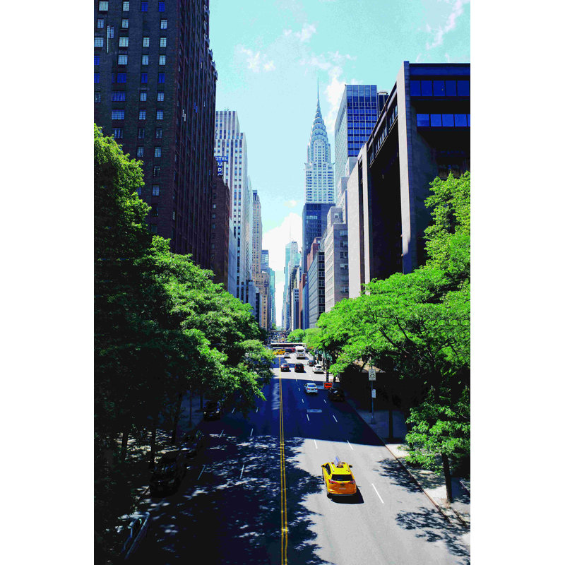 Nyc City Stree - Photographie sur toile tendue, H 18 po x l 12 po