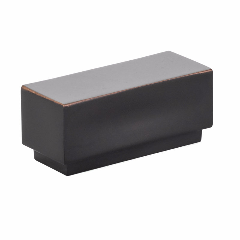 Cinder Rectangular Knob, 2.25'', Oil Rubbed Bronze