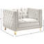 Fauteuil en velours capitonné l 44 po Michelle-186517637