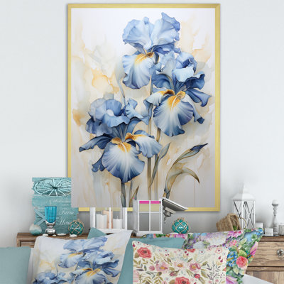 Minimalisme iris, mélodie sur toile
