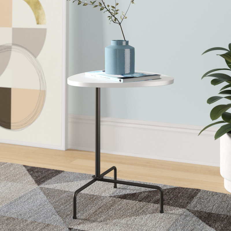 Table de bout Albinas, Blanc
