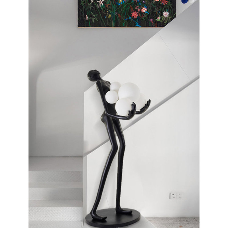 Minimalist Modern Resin Art Floor Lamp, 70.87"