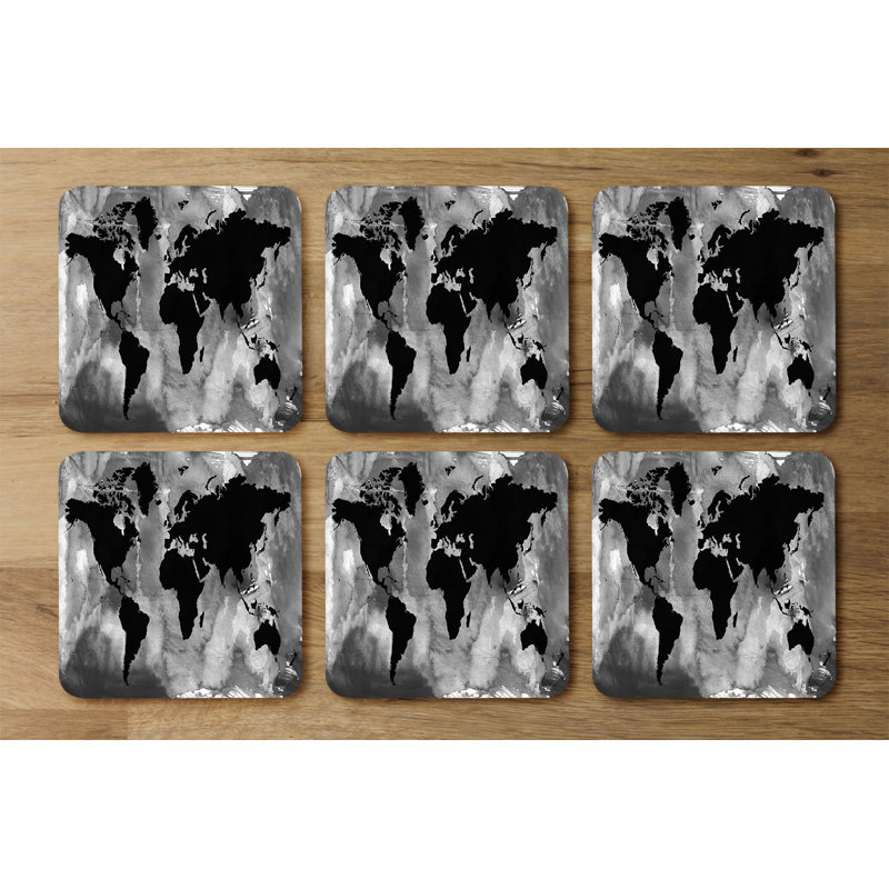 Square 6 Piece Coaster Set