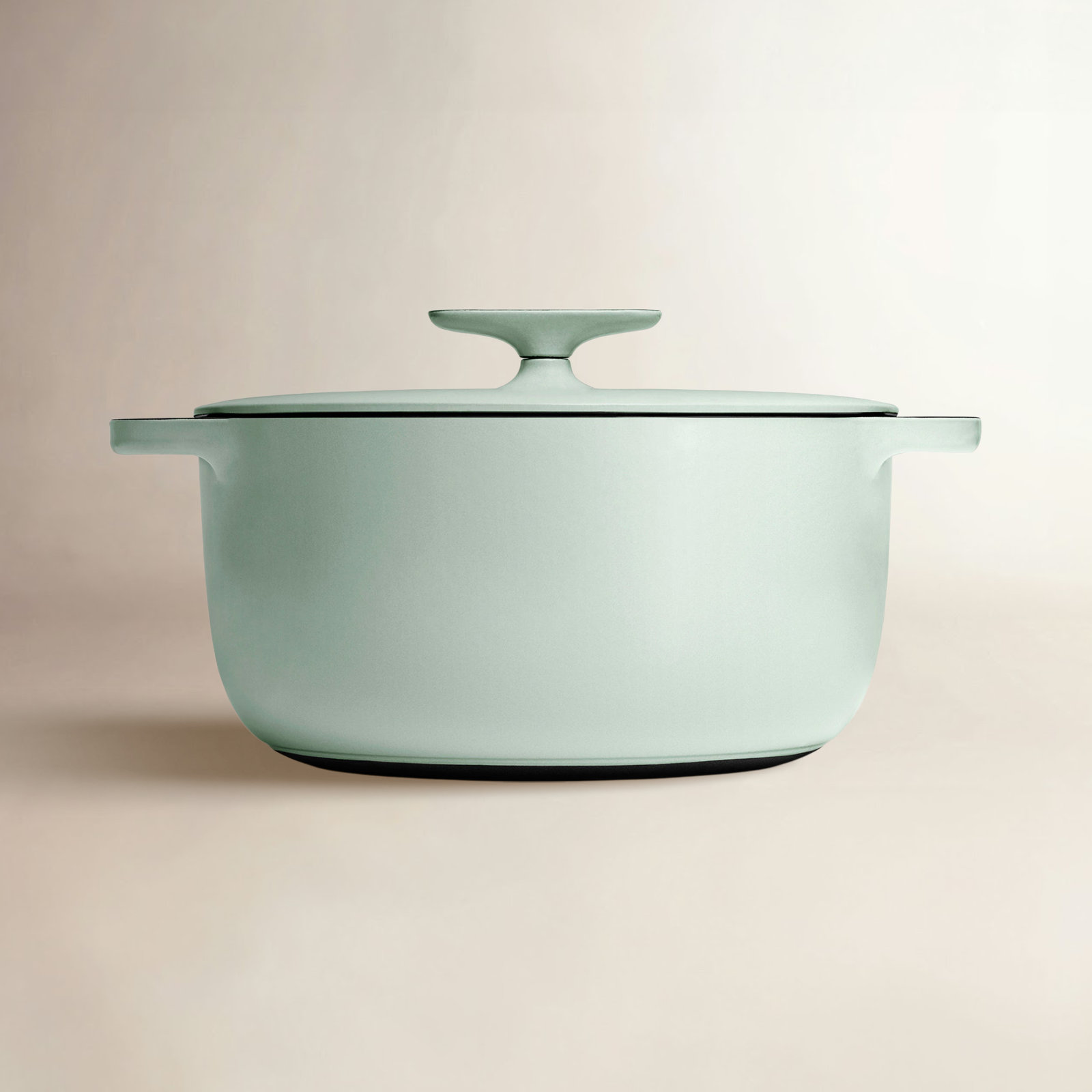 Enameled Cast Iron Dutch Oven, Light Mist