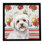Coton de Tulear Vegetables Framed Metal Print