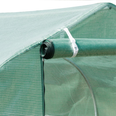 Walsh Walk-in Polytunnel Greenhouse, Garden Tunnel, 3 x 2 x 2M, Green