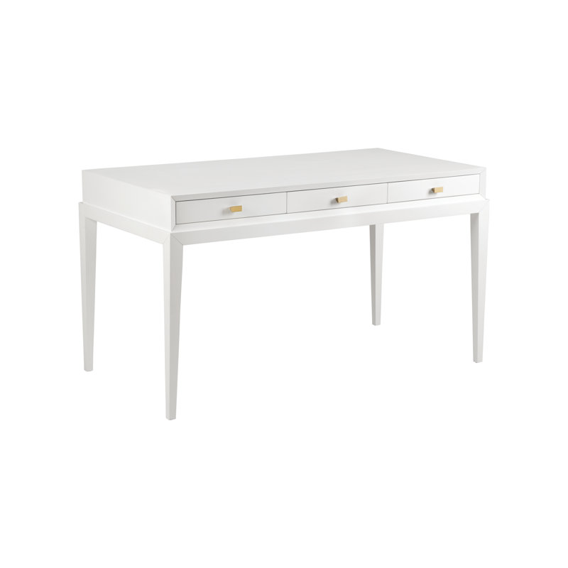 Solid Wood Writing Desk, Super White
