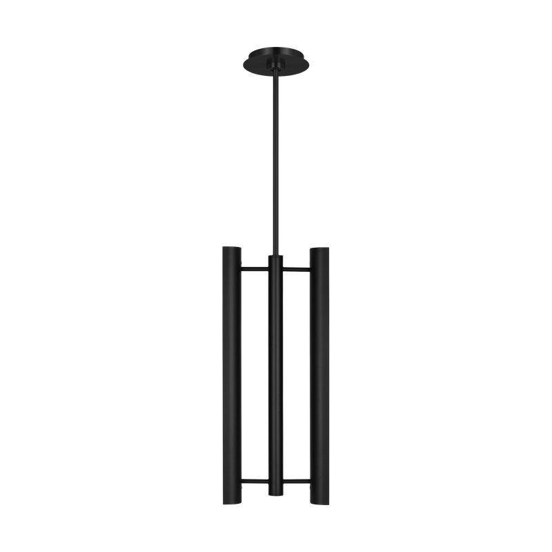 Carson LED Pendant, Midnight Black, 22" H x 9" W x 3.25" D, 2