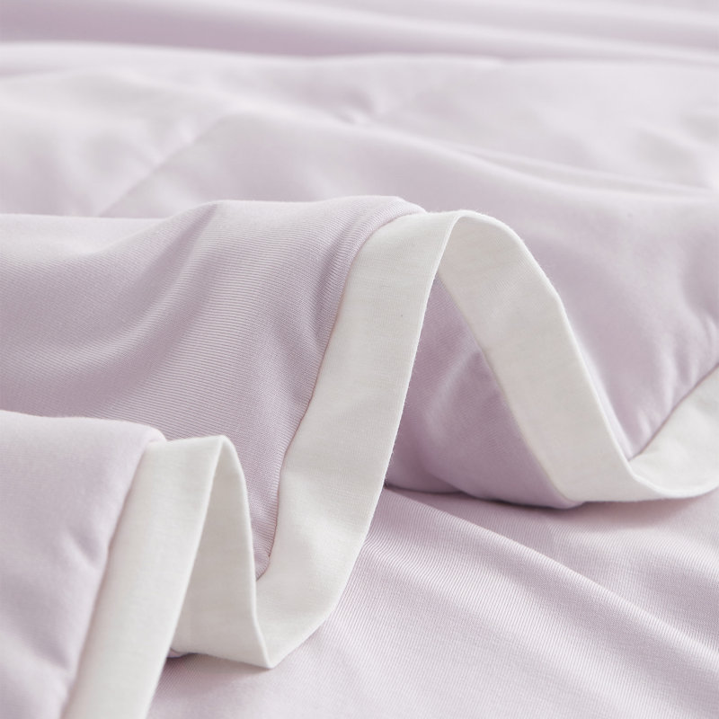 Couette d'été en soie de mûrier tricotée ultra douce 79 po x 91 po, Queen