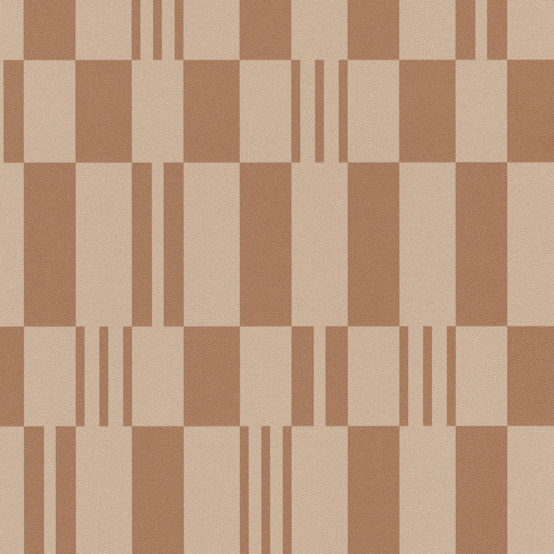 Papier peint rayé soleil, Brown