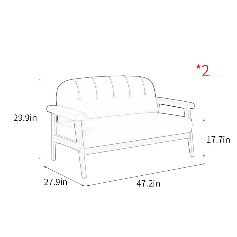 Banc rembourré en similicuir, Blanc cassé