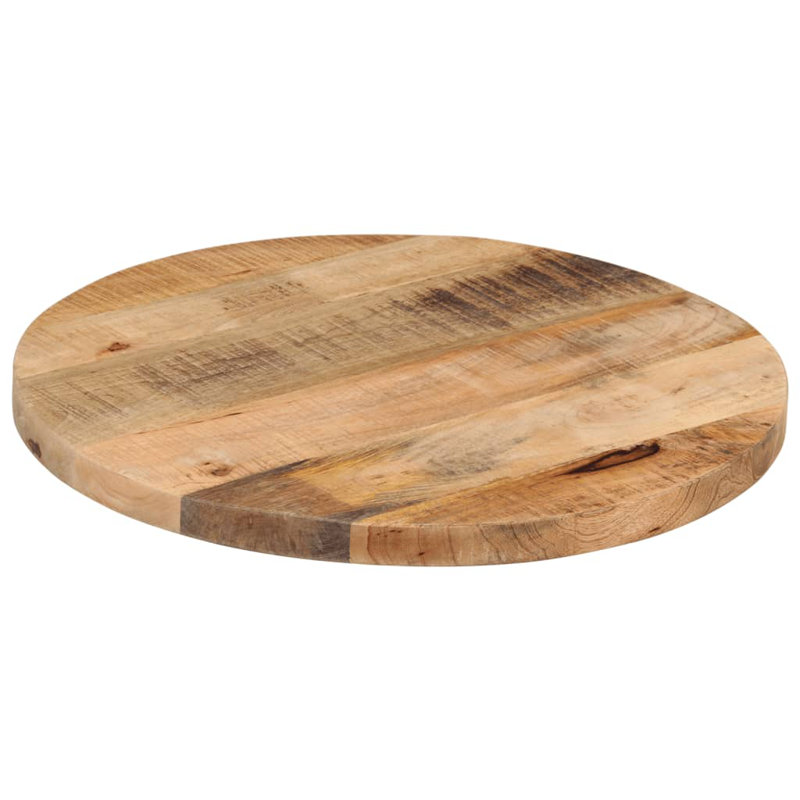 Table Top Solid Wood Mango, 1.5cm H x 60cm W x 60cm D, Natural