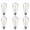 4 ampoules à DEL (intensité équivalente à 40 watts) ST64, intensité variable, culot blanc chaud (2700K) E26 / Meduim (standard)