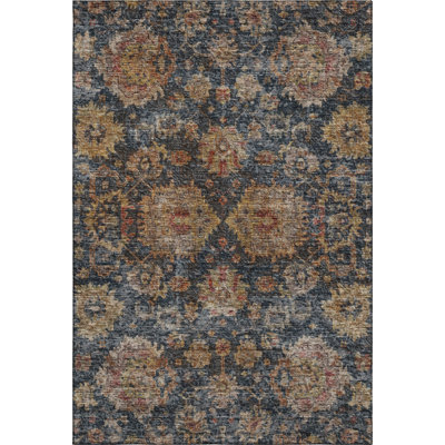 Premium Machine Washable Christina AMF1094 Damask Rug