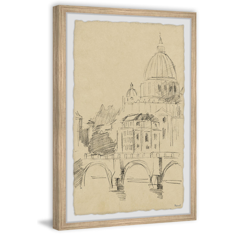 " St. Peter Cathedral Sketch " by Marmont Hill, 12" H x 8" W x 1.5" D
