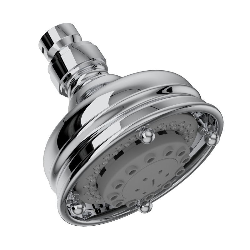 Santena 4" 3-Function Showerhead, Polished Chrome