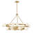Selene 48" 18-Light Modern Two-Tier Chandelier w/ Swirled Glass