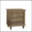 Tables de chevet Farmhouse avec 4 tiroirs, table de bout en bois avec tablette coulissante dissimulée, grande table d'appoint avec pieds en bois massif et poignée en métal, assemblage facile-947900063