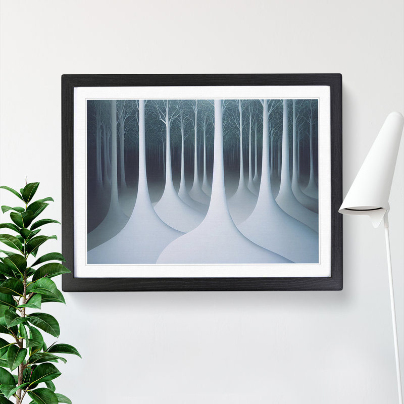 Magnetic Forest - Framed Print, Black, 46cm H x 64cm W x 2cm D