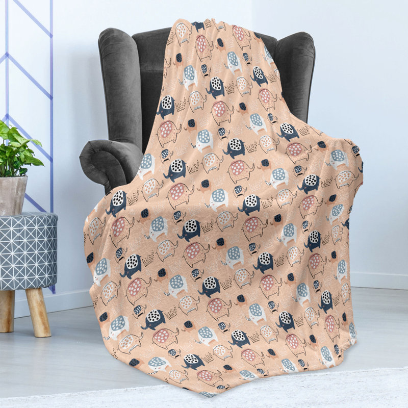 Hand Woven Throw Blanket, 60" W x 80" L