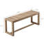 Banc en bois massif de 43,3 po de largeur, banc d'entrée, banc de couloir et banc d'extérieur Brigida-1519662401