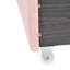 Grand lit plateforme tapissier en lin avec tiroirs