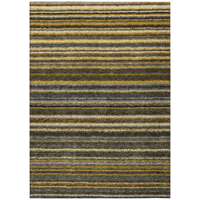 Siohban Washable Striped Indoor / Outdoor Rug