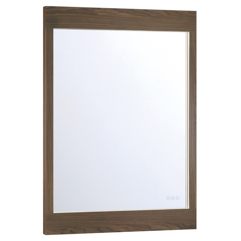 Mogano, Mirror , 30" X 42", Dark Walnut