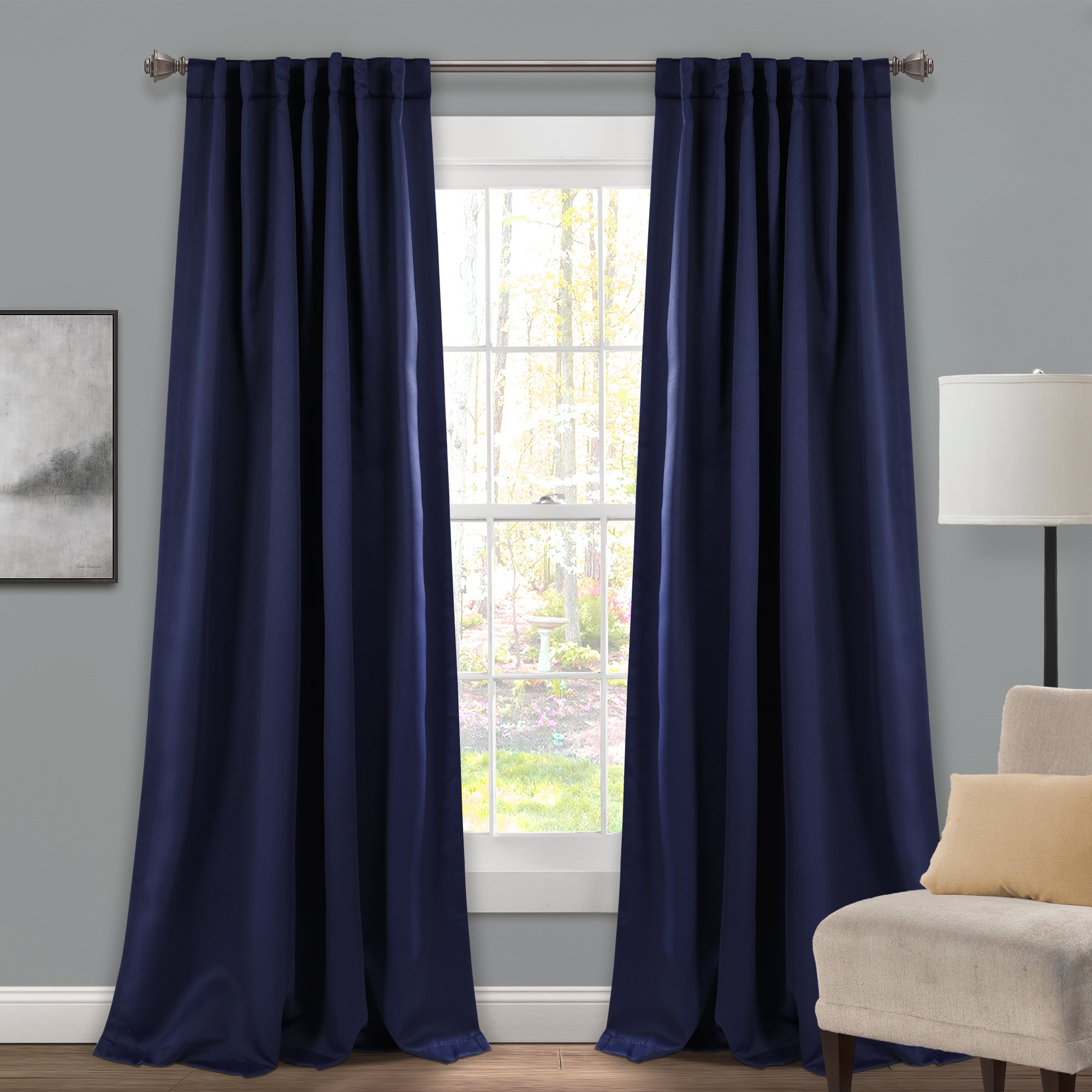 Best HD Pictures about  Back Tab Blackout Curtains  with No AI Images