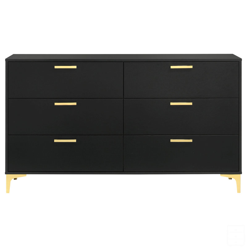 6-Drawer Rectangular Dresser