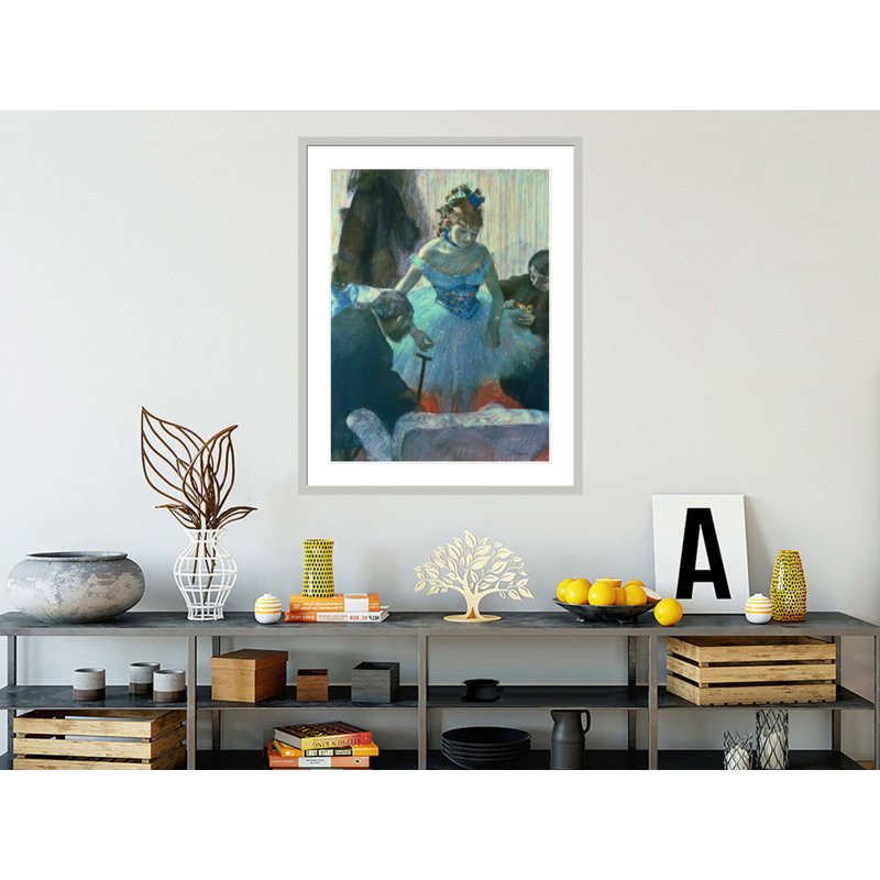 Danseuse dans son vestiaire par Edgar Degas, impression giclée encadrée, H 41,5 po x l 32,91 po