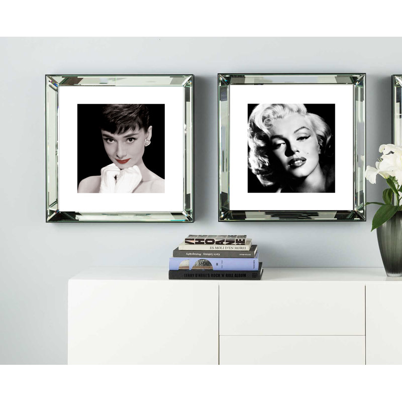 Audrey Hepburn Red Lips - Single Picture Frame Print