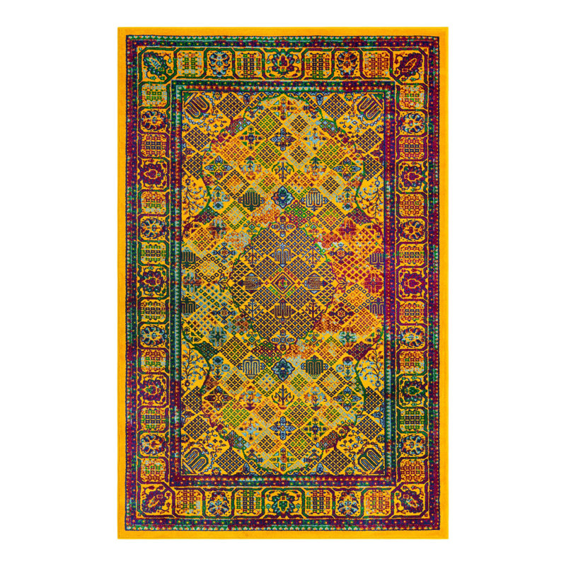 Erkand Oriental Indoor Rug, Rectangle 5'3" x 8'