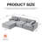105'' Modular Sectional Sofa Couch