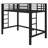 Metal Loft Bed With Convenient Ladder & Sturdy Guardrails-1237584664