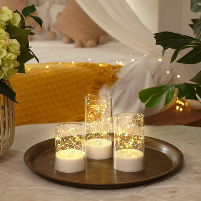 Unscented Flameless Pillar Candle