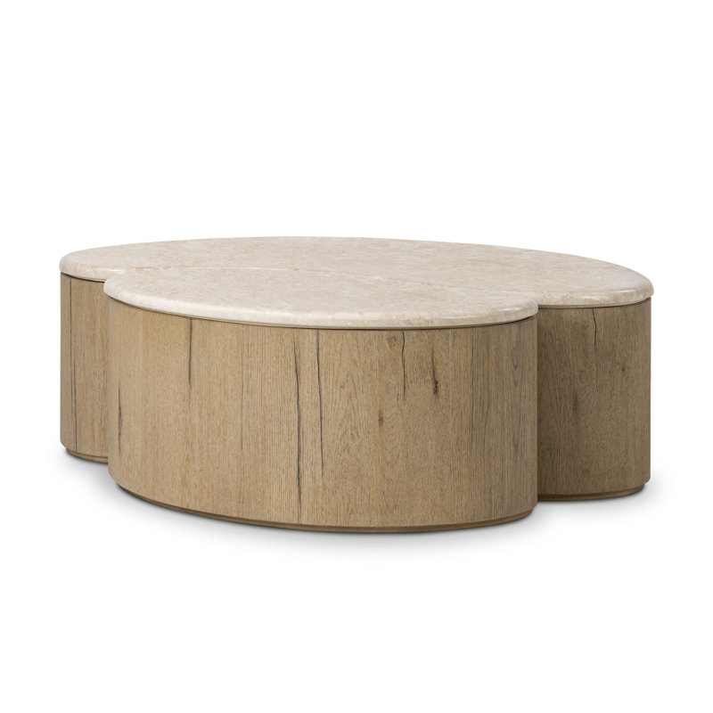 Ingrid Coffee Table-Cappuccino Marble