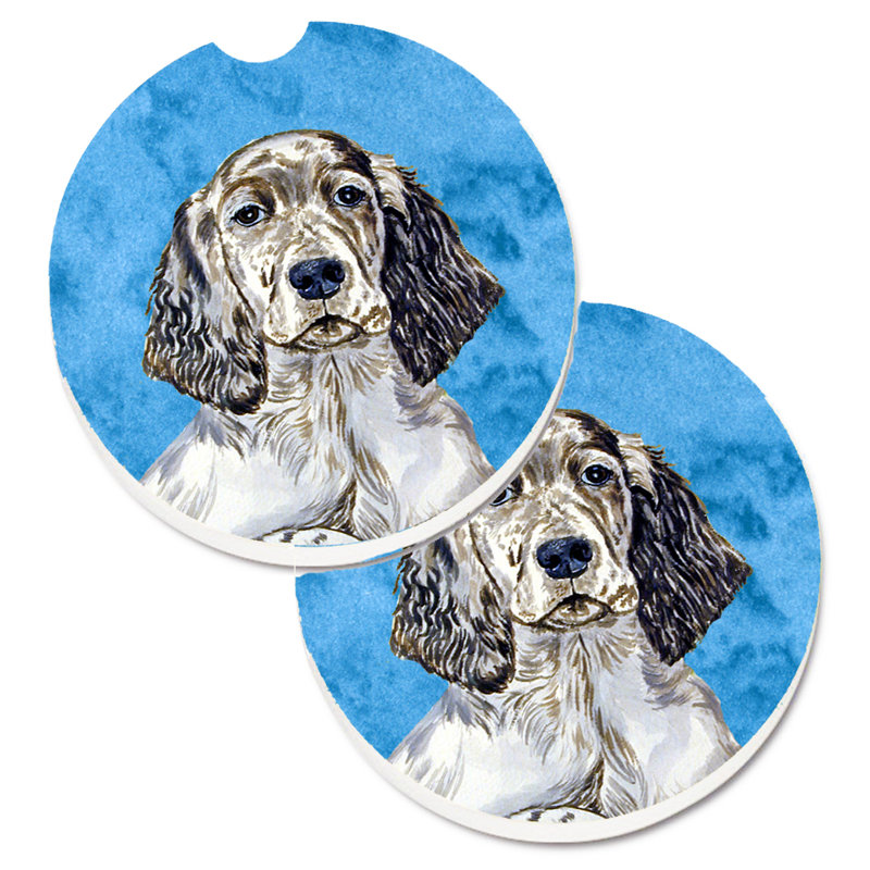 Sous-verre barbu collie voiture, Setter anglais