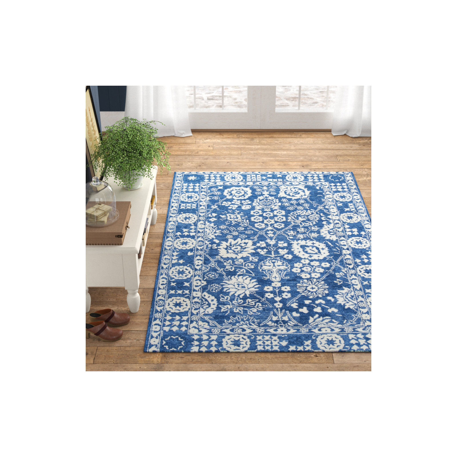 Cece Handmade Wool Rug, Rectangle 3'6" x 5'6"