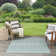 Ridlon Geometric Machine Woven Polyester/Polypropylene Indoor/Outdoor Area Rug in Aqua/Blue