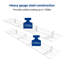 Support de rangement pour garage l 72 po x P 12 po-1326488345