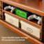 Meuble télé avec rangement de style rétro moderne-108291564