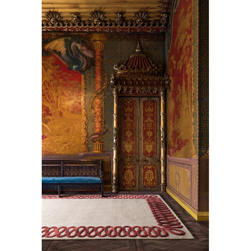 Ruffle Rouge Area Rug, Rectangle 10' x 14'