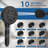 12" Shower Head, High Pressure 10-Spray Handheld Showerhead Rainfall Shower Head Combo, Adjustable  Extension Arm, 71" Hose-119691557