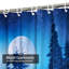 Rideau de douche Moon Snow Forest Milky Way avec 12 crochets-146115824