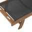 Chaise longue d'extérieur en bois d'eucalyptus Caspian