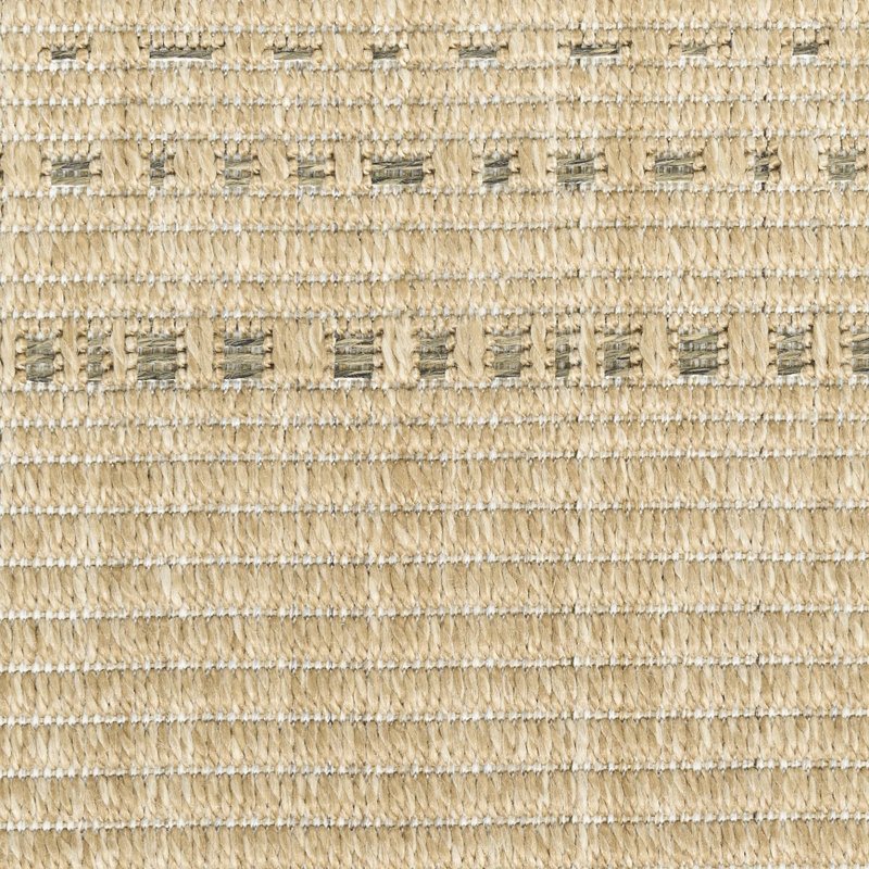 Tulum Striped Indoor/Outdoor Area Rug, Runner 2' x 6', Tan