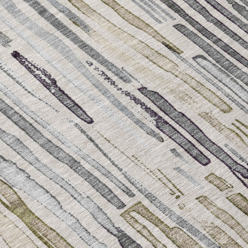 Tapis intérieur / extérieur brun Caelira, 10 pi x 14 pi