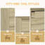 Commode 4 tiroirs, commode sans poignée, commode pour chambre à coucher 100% imperméable, armoire en bois moderne avec cadre robuste pour le salon